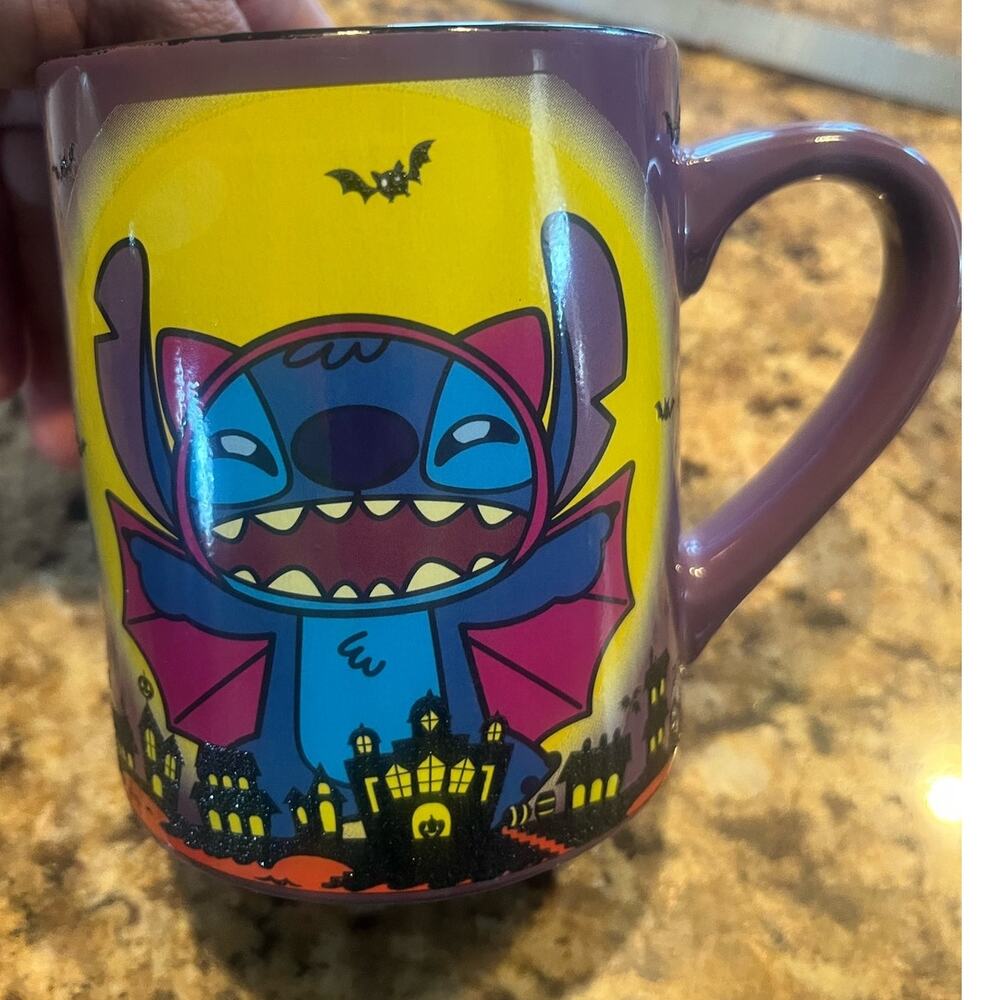 Halloween Stitch mug in costume